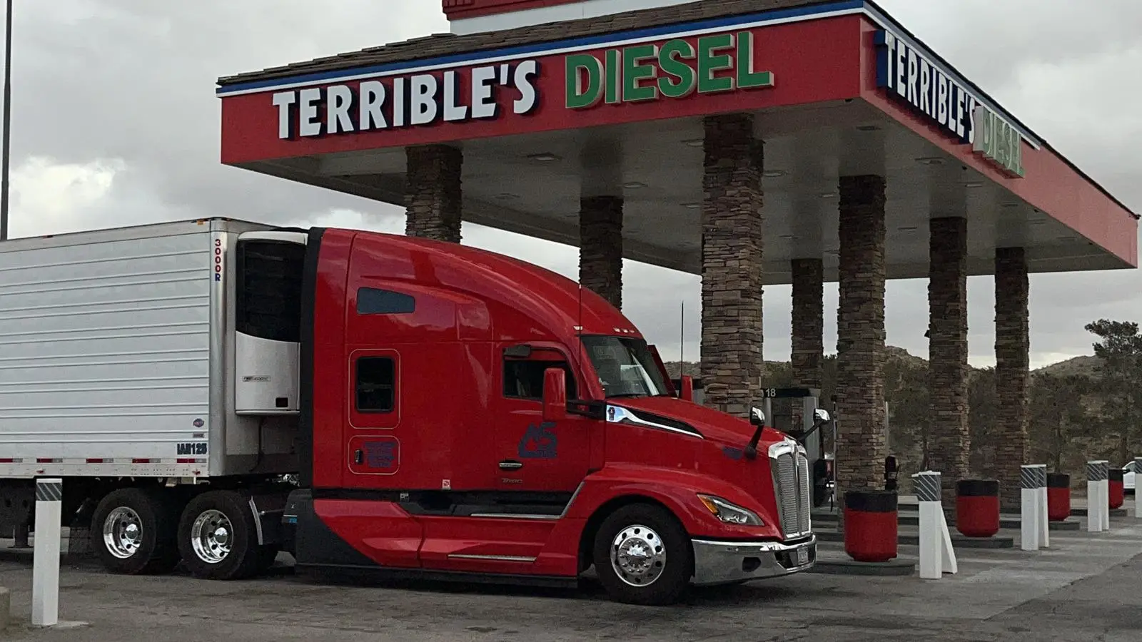 ASCargo truck navigating mountain routes in the Western United States